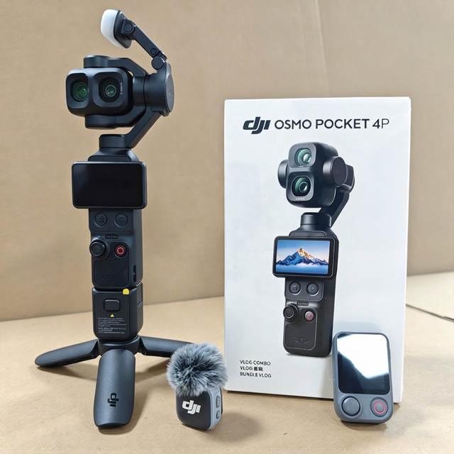DJI Osmo Pocket 4P Dual Camera 3x Optical Zoom 12x Hybrid Zoom Pocket Gimbal 1 Inch CMOS 4K 60fps ActiveTrack 7