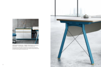 Table de bureau moderne extensible modulaire en bois de luxe haut de gamme personnalisée, bureau de direction, bureau de PDG, bureau de gestionnaire, vente de la marque LS