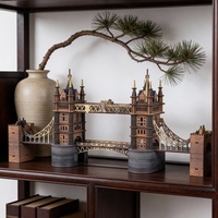 Puzzle 3D en bois fait main personnalisé, modèle de pont de Londres, jouet éducatif DIY, 101-500 pièces, difficulté 3 étoiles, pour enfants