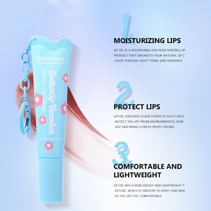 Aceite Labial Hidratante de 6 Colores con Gancho para Llavero, Bálsamo Labial Humectante de Larga Duración para Maquillaje y Belleza - Product Image 3