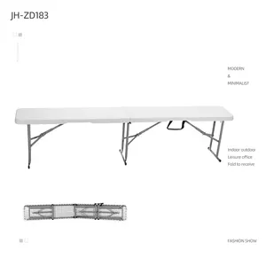 panca tavolo pieghevole Suppliers-Il nonno giardino pieghevole sostituto panchina bianco di plastica pieghevole