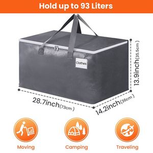 Sac de déménagement personnalisé en PP tissé imperméable, sacs de sport robustes, sacs de rangement pliables pour vêtements - Product Image 2