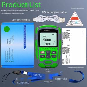 Compteur de puissance optique 4 fonctions, photomètre compact pour <span class=keywords><strong>fibre</strong></span> optique, mesureur de puissance de <span class=keywords><strong>fibre</strong></span> optique avec laser, option rechargeable LAN <span class=keywords><strong>RJ45</strong></span> - Product Image 6