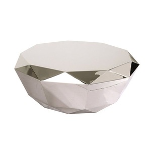 Table basse Sunbellar <span class=keywords><strong>de</strong></span> luxe au design carré en forme <span class=keywords><strong>de</strong></span> diamant, moderne, en acier inoxydable rose doré, facile à nettoyer, pour salon, villa, <span class=keywords><strong>maison</strong></span> - Product Image 4