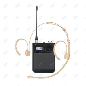 Système de microphone sans fil dynamique 2 canaux haute performance OEM DA-8022 avec micro omnidirectionnel en métal pour discours et églises - Product Image 4
