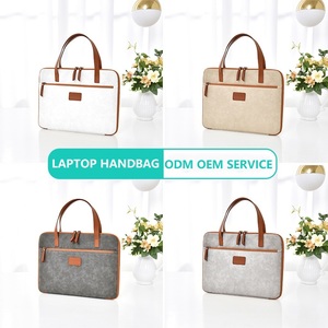Bolso de mano para <span class=keywords><strong>ordenador</strong></span> portátil para mujer, funda impermeable de piel sintética con logotipo personalizado de 13,3, <span class=keywords><strong>14</strong></span> y 15,6 <span class=keywords><strong>pulgadas</strong></span>, funda para <span class=keywords><strong>ordenador</strong></span> portátil - Product Image 2