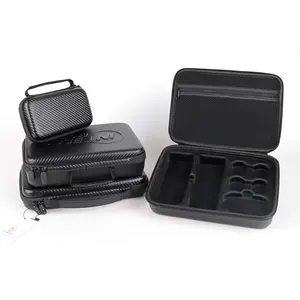 Customized DIY Black Foam Zipper Carrying EVA Hard Tool Case Small Box