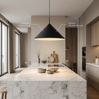 Lampe suspendue moderne et colorée pour bureau et salle à manger, solutions d'éclairage d'usine avec installation de projet