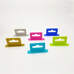 Ganci appendiabiti ecologici in plastica nera e blu da 60 mm per scatole - Product Image 4