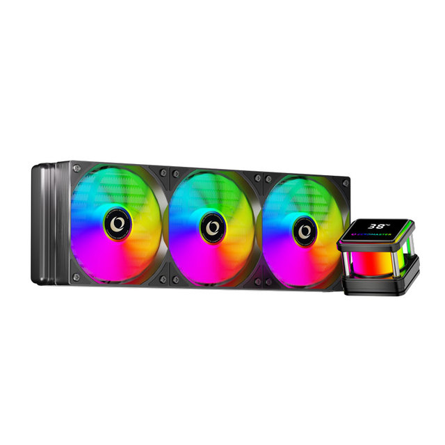Fantasy WuKong 360mm ARGB Digital Display CPU Cooler for Intel & for AMD Gaming PCs AIO PWM Liquid Air Cooler Computer Case