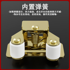 <b>Door</b> <b>Catches</b> And <b>Door</b> Closer Zinc Alloy Copper Cabinet <b>Doors</b> Durable Minimalist Design - Product Image 4
