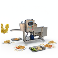 Machine à paner les filets de poulet/porc (schnitzel) Cascade avec pompe moteur et roulement en acier inoxydable 304, capacité 200 kg/h