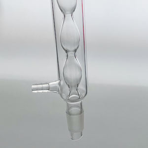 Condenseurs en verre borosilicaté Labic Allihn Verrerie scientifique de laboratoire OEM personnalisable avec chambre à air à ampoule - Product Image 3