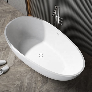 Bañera independiente barata Malasia paseo portátil redondo <span class=keywords><strong>en</strong></span> bañera de tamaño pequeño de 60 pulgadas - Product Image 6