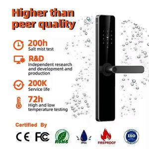 Cerradura Inteligente de Seguridad con Control de Acceso por Huella Dactilar Tuya, Totalmente Automática, de Alta Calidad, Antioxidante, Delgada, con Tarjeta para Hotel - Product Image 2