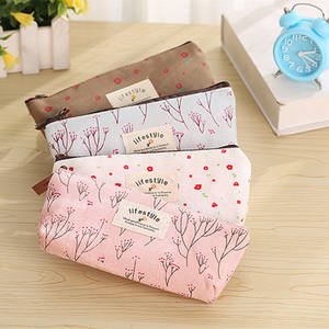 Fancy Pattern Canvas Pencil case Children Students Portable Washable <b>Storage</b> Stationery Pencil Pouch - Product Image 6