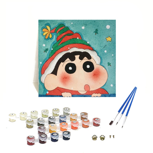 Orfon Crayon Shin-Chan dibujos animados DIY pintura al óleo para niños cuadro de pared digital lienzo pintura estilo japonés - Product Image 2