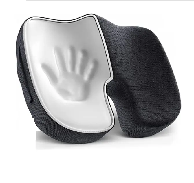 Cushion Pillow for Office Chair - 100% Contour Memory Foam Pillow - Car Seat Pad - Tailbone, Sciatica, Back Seat Cushion
