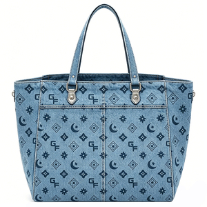 Bolso Tote de Lona y Mezclilla para Mujer con Logotipo Personalizado OEM, Bolso de Mano de Gran Capacidad, Diseño de Diseñador, para Uso Diario Informal - Product Image 5