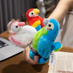 Anneau d'applaudissement d'animal de <span class=keywords><strong>perroquet</strong></span> en peluche de 20cm personnalisé, bracelets de claque de <span class=keywords><strong>perroquet</strong></span> colorés pour le cadeau d'enfants - Product Image 6