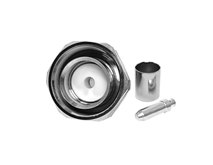 RFコネクタDiN L297/16タイプオスピンストレート圧着LMR400用RG393 RG213 RG214同軸ケーブルマイクロドット - Product Image 5