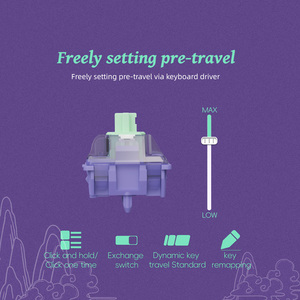 Gateron Magnetic centy im lặng ông chuyển RGB chơi game cơ khí tự làm chơi game tùy chỉnh hội trường cảm biến bàn phím chuyển đổi - Product Image 6