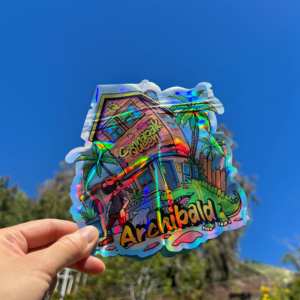 Archibald Custom 3.5g a prova di odore fiore di erbe Die taglio Mylar borsa olografica a forma speciale Mylar per tabacco semi gommoso - Product Image 2