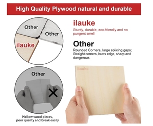 Quadratini in <span class=keywords><strong>legno</strong></span> per artigianato pezzi di <span class=keywords><strong>legno</strong></span> non finiti fogli di Balsa pittura colorazione incisione su <span class=keywords><strong>legno</strong></span> - Product Image 2