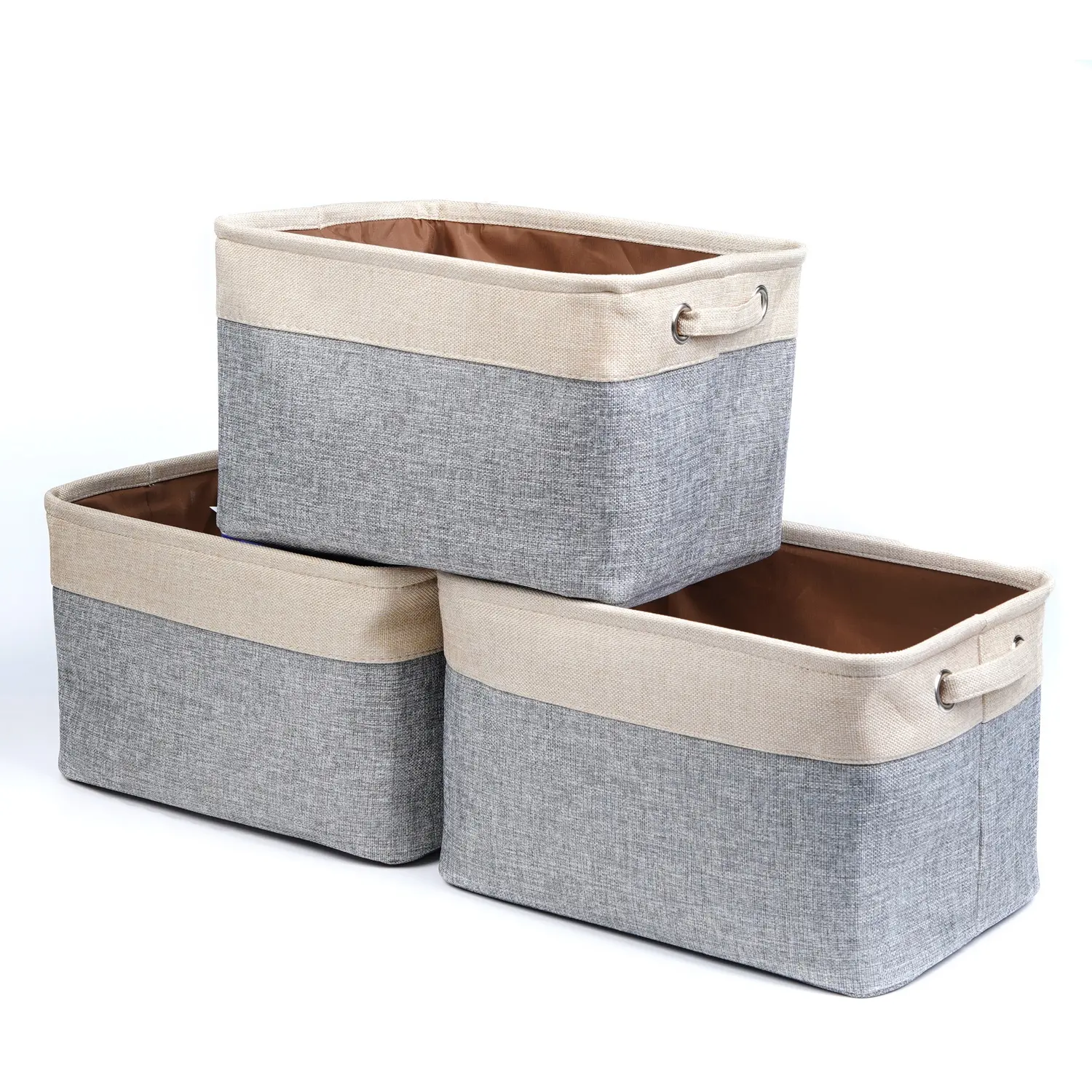 Storage Basket Fabric Storage Organizer Cube, Closet Bins with Handle, Home and Office Box Organizer