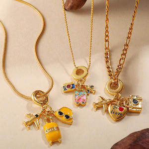 Mode Collier Bijoux Creative Zircon Caméra <span class=keywords><strong>Avion</strong></span> Pendentif Collier Ras Du <span class=keywords><strong>Cou</strong></span> Personnalisé <span class=keywords><strong>Voyage</strong></span> Record Collier - Product Image 3