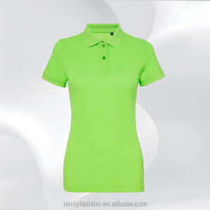 Polos de manga larga personalizados para mujer con impresión digital de 60 algodón y 40 poliéster y talla grande, camisetas de polo para mujer - Product Image 4