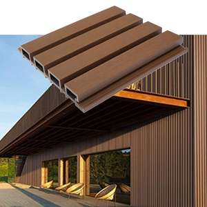 Revestimiento de Pared Decorativo de Alta Calidad y Fácil Instalación para Uso Doméstico, Revestimiento de Madera Compuesta WPC, Revestimiento Exterior Ignífugo, Panel de Revestimiento de Pared WPC - Product Image 1