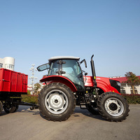 Tractor Agrícola de 110HP con Arado, Rastra, Remolque e Implementos Agrícolas