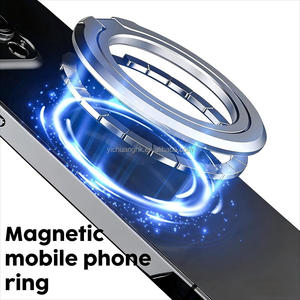 ที่วางโทรศัพท์แบบวงแหวนแม่เหล็ก ปรับหมุนได้ 360 องศา วัสดุอลูมิเนียมอัลลอยด์ ใช้ตั้งโต๊ะได้ พกพาสะดวก ใช้ได้กับโทรศัพท์ทุกรุ่น - Product Image 2