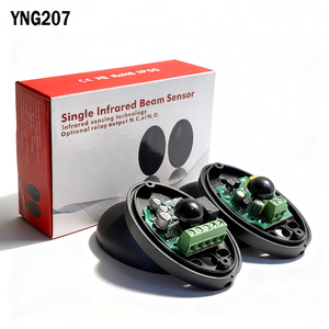 Single Infrared Beam Sensor Photoelectric Barrier Detector <b>Alarm</b> 12- 24V Home Gate Door Window Security System YNG207 Infrared B - Product Image 1