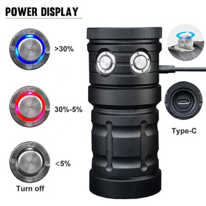 Asafee High Color Rendering Underwater Photography Video Flashlight Portable Rechargeable Dive Torch Lamp <strong>Lighting</strong> - Product Image 2