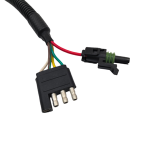 Özel 7 Pinli Treyler Erkek-Dişi Yuvarlak Konnektör ve 4 Pinli Düz Treyler Fiş Kablosu Montajlı Kamyon Kablo Demeti - Product Image 5