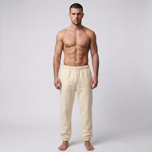 Men's Premium Fleece Jogger Pants Elastic Waist Comfortable Sports <b>Trousers</b> for Gym Workout and Daily Wear - Product Image 1