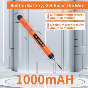 <span class=keywords><strong>Fer</strong></span> <span class=keywords><strong>à</strong></span> <span class=keywords><strong>Souder</strong></span> Électronique USB Sans Fil <span class=keywords><strong>Mini</strong></span> 10 Watts avec Affichage Numérique, Température Réglable de 300℃ (572℉) <span class=keywords><strong>à</strong></span> 450℃ (842℉), Kit d'Outils - Product Image 6