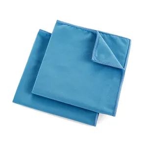 Groothandel Premium Microfiber Suède Doek Overlock Rand Pluisvrije Microfiber Glasreinigingsdoek Voor Scherm