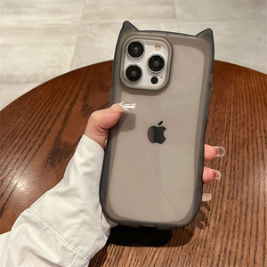 Dễ Thương Mềm TPU Silicone Chống Sốc Trường Hợp Điện Thoại Với Mèo Tai Thiết Kế Sang Trọng Cho 11 12 13 14 15 Pro Max Cộng Với - Product Image 2