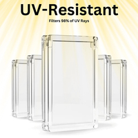 Dalle d'affichage en verre épais supérieur magnétique acrylique étui de protection UV porte-carte gradué pour CG C/CS G/P SA dalles de carte graduées