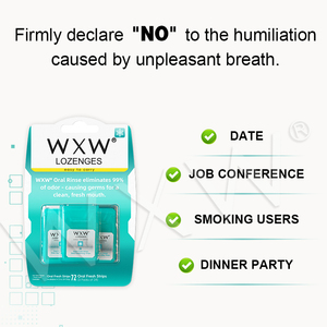 แผ่นฟิล์มบางละลายเร็วกลิ่นปากกลิ่นผลไม้รสมิ้นท์ช่วยขจัดกลิ่นปากไม่ติดทนนานช่วยให้ลมหายใจสดชื่นละลายในช่องปาก - Product Image 5