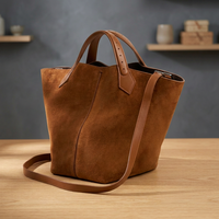 Tas Selempang Wanita Kulit Asli Trendi, Model Clutch dengan Ritsleting, Tali Selempang, Kapasitas Besar 3L+, Tahan Air, Ringan