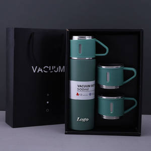 Usine Double Paroi 304 En Acier Inoxydable Isolé Fiole À Vide Ensemble Bouteilles D'eau De Sport 3 Couvercles <span class=keywords><strong>Ember</strong></span> Tasse À Café - Product Image 1