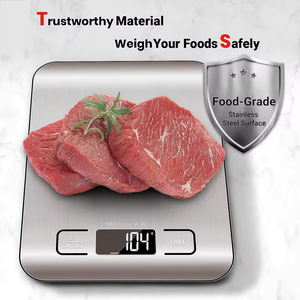 Household Electronic Stainless Steel Digital LCD Display <b>Food</b> Kitchen <b>Scale</b> 5KG 10KG 1g Precision Battery Powered Coffee <b>Scale</b> - Product Image 2