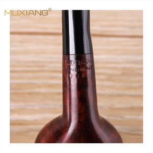 Muxiang Briarwood Pipe Apple Style Handmade Wooden Tobacco Pipe With Long Stem For Reading - Product Image 5