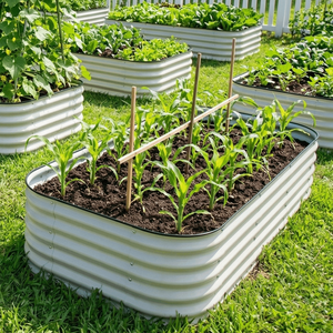 Jardinière surélevée modulaire en métal pour légumes à racines profondes, <span class=keywords><strong>fleurs</strong></span> et pots de <span class=keywords><strong>fleurs</strong></span> - Product Image 1