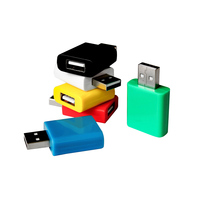 Penghalang Data USB UCD01 Berkualitas Tinggi dari ABS & Logam dengan Pelindung Kabel Terjalin, Kompatibel dengan IOS, Pelindung Data untuk Komputer