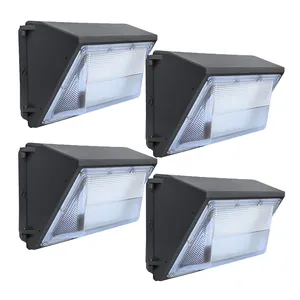 Classic Type Brown Housing 30W 50W 60W 80W 120W LED Wall Pack Light Outdoor Security Wall Lamp For Area Yard Parking Lot